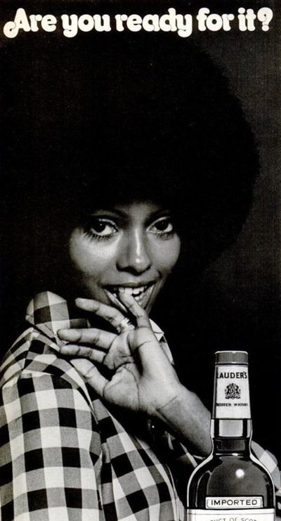 Vintage African-American Black cocktail Liquor ads