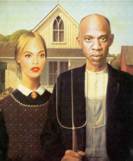 Beyonce, Art History, Jay Z, American Gothic