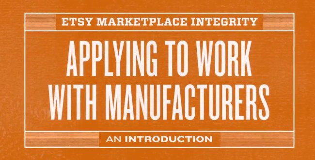 etsy policy manufacturers
