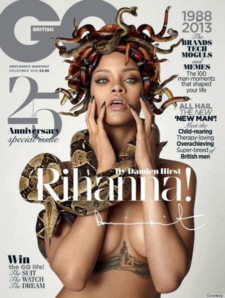 Rihanna, Damien Hirst, GQ
