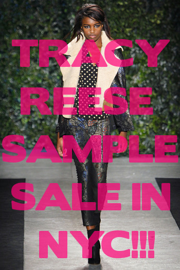 Tracy Reese, Sample Sales, NYC