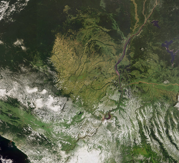 Congo River From Space, Images of Africa From Space, European Space Agency