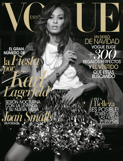 Joan Smalls, Karl Lagerfeld, Vogue Spain, Black Fashion Models