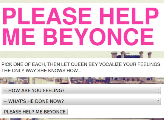 Please Help Me Beyonce