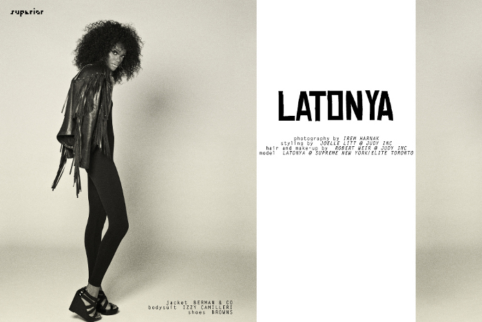 Latonya, Black Fashion Models, Superior Magazine, Irem Harnak
