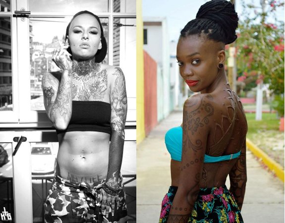Black Women Tattoos, Black Girls Inked, Rihanna, Christte Michelle, Amber Rose