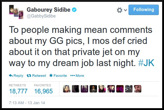 Gabourey Sidibe Twitter
