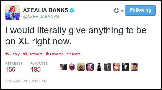 Azealia Banks, Twitter
