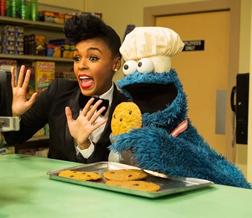 Janelle Monae Sesame Street, Cookie Monster