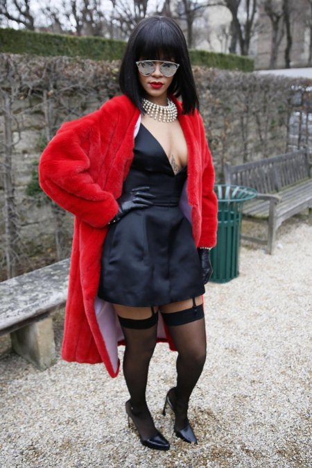 Rihanna Fur Dior 2014