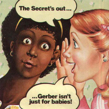 Vintage Gerber Baby food teens ad teen magazine diet