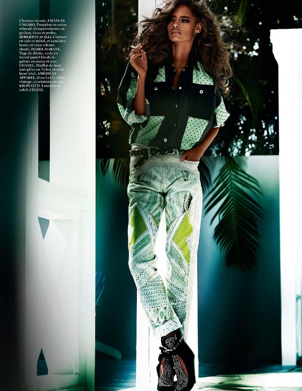 Malaika Firth Vogue Paris, Black Fashion Models, Mario Testino