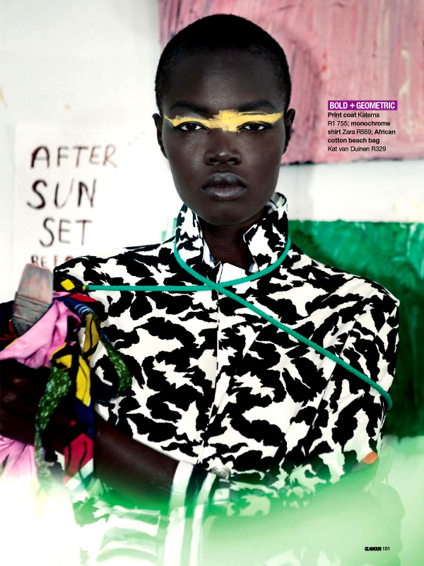 Aluad Deng Anei, Black Fashion Models, African Fashion Models, Glamour South Africa