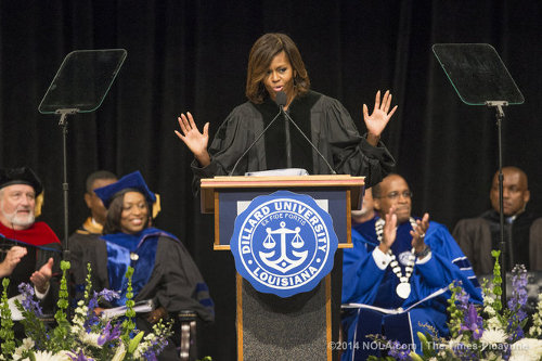 Michelle Obama Dillard University
