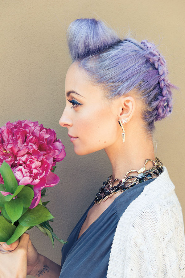 Nicole Richie, Paper Magazine, Purple Hair