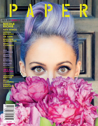 Nicole Richie, Paper Magazine, Purple Hair