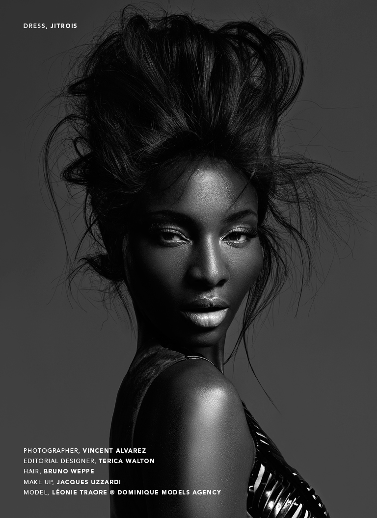 Leonie Traore, Kenton Magazine, Black Fashion Models, Vincent Alvarez