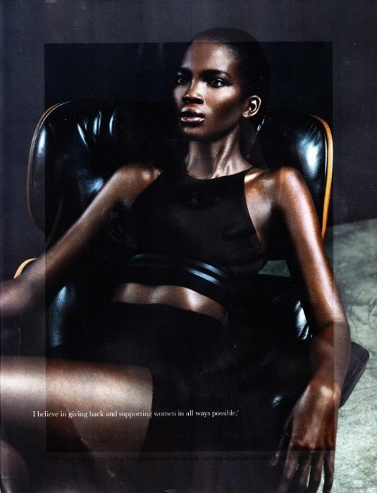Aamito Stacie Lagum, Elle South Africa, Lee Moami