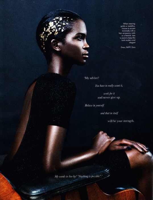 Aamito Stacie Lagum, Elle South Africa, Lee Moami