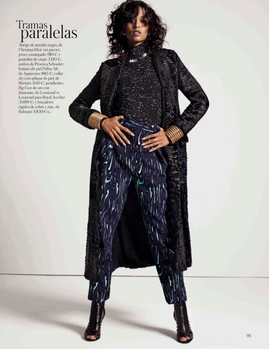 Anais Mali, Vogue Spain 2014, Black Fashion Models