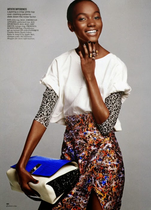 Herieth Paul, Black fashion Magazine, Glamour Magazine 2014, Victor Demarchelier