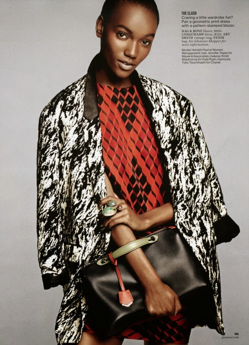 Herieth Paul, Black fashion Magazine, Glamour Magazine 2014, Victor Demarchelier