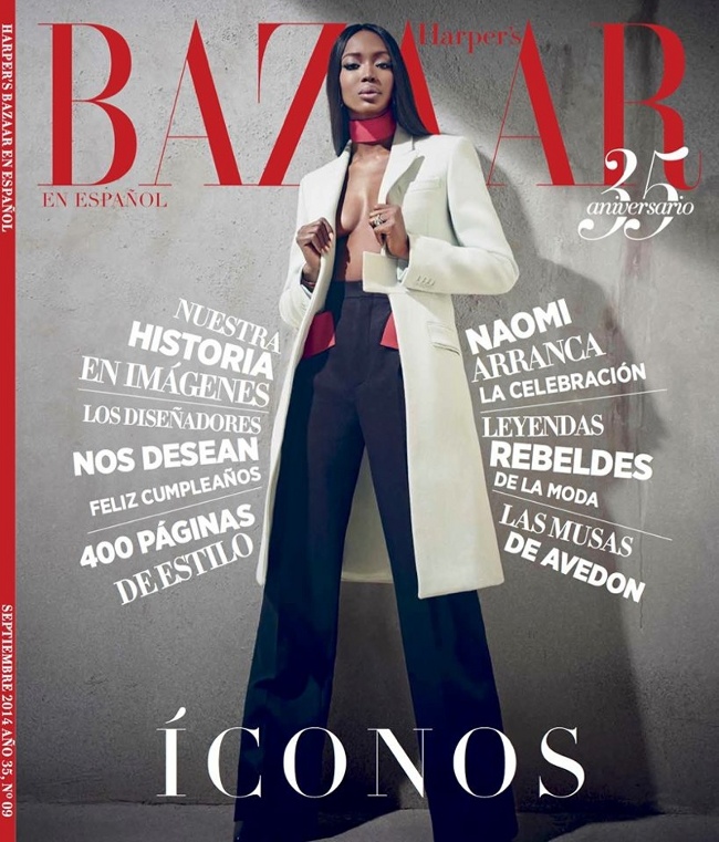 Naomi Campbell Harper's Bazaar Latin America Magazine September 2014