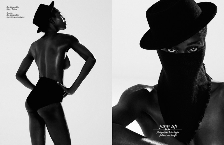 Mauza Antonio Black Fashion Models Schon Magazine, Brian Higbee
