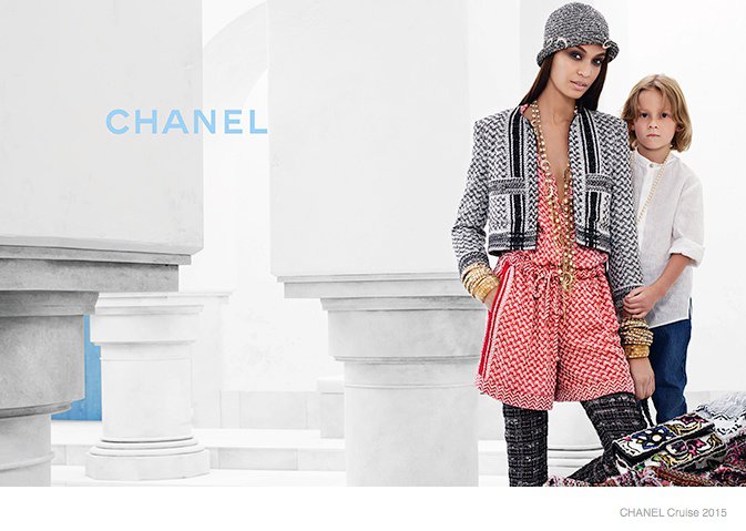Joan Smalls, Chanel Cruise 2015, Karl Lagerfeld