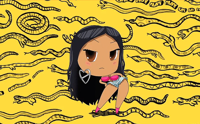Nicki MInaj Anaconda, Nicki Minaj Cartoon