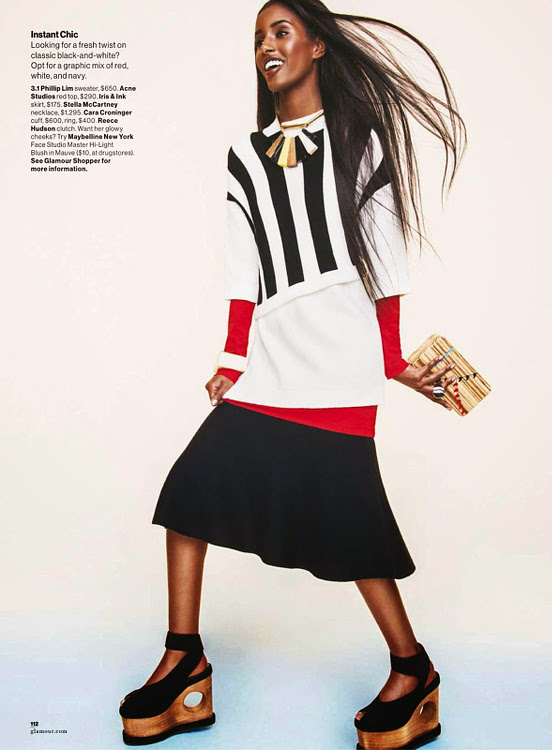 Senait Gidey, Glamour Magazine, Black Fashion Models, Sebastian Kim