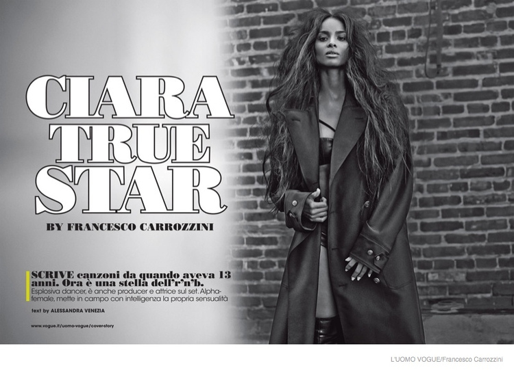 Ciara, L'Uomo Vogue, Vogue Italy, Francesco Carrozzini