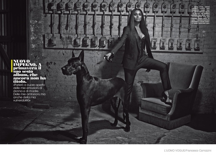 Ciara, L'Uomo Vogue, Vogue Italy, Francesco Carrozzini