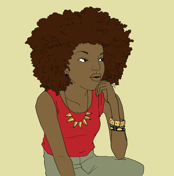 sharee Kendall Miller, Coily and Cute, Black Women Illustrations