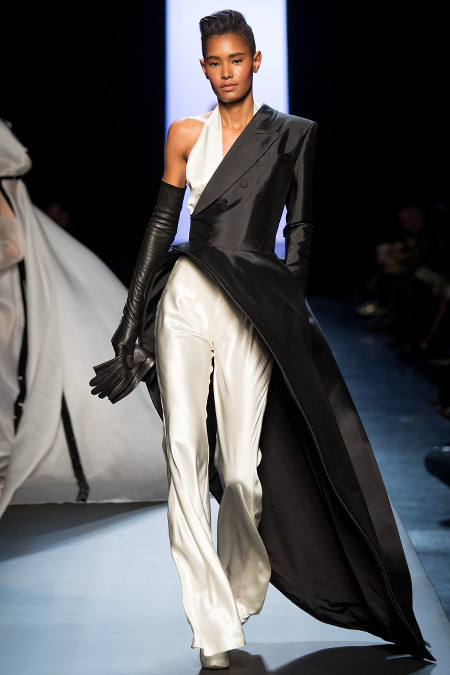 Jean Paul Gaultier Couture SS 15 Black Fashion Models