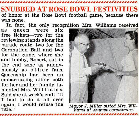 Joan Williams Rose Bowl Parade Jet Magazine