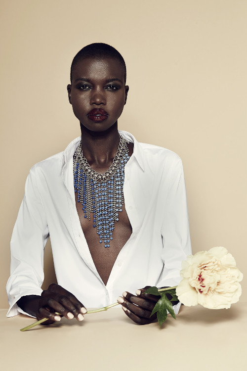 Nykhor Paul Dannijo Jewelry, Black Fashion Models