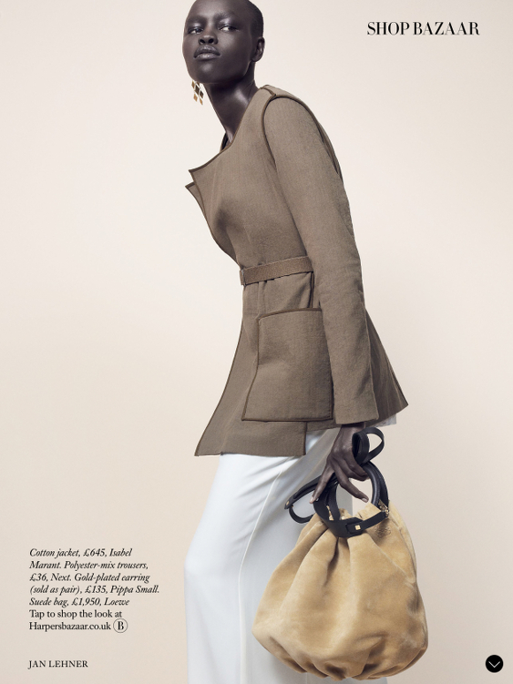 Grace Bol, Harper's Bazaar UK, Black Fashion Models