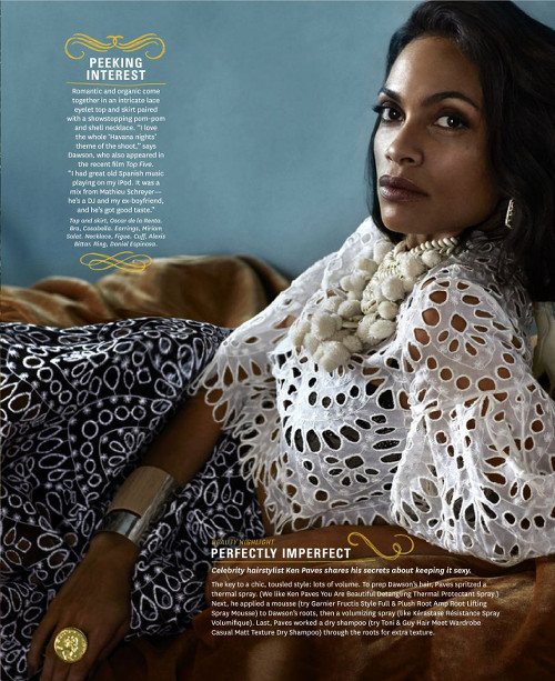 Rosario Dawson, Oprah Magazine