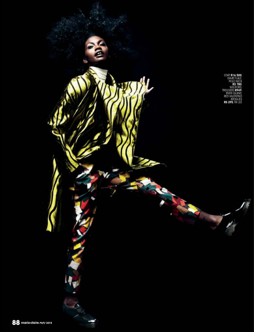 Milan Dixon, Marie Claire, South Africa, Black Fashion Models
