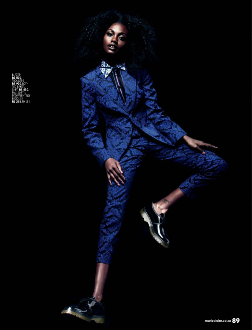 Milan Dixon, Marie Claire, South Africa, Black Fashion Models