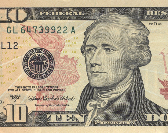 United States 10 Dollar Bill