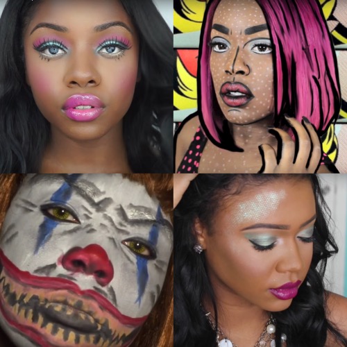 Black Women Dark Skin Halloween Makeup Tutorials