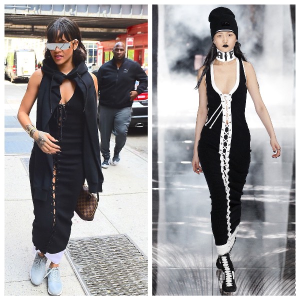 Rihanna Rocks Her Own Designs From Head to Toe.  SUPERSELECTED - Black  Fashion Magazine Black Models Black Contemporary Artists Art Black Musicians