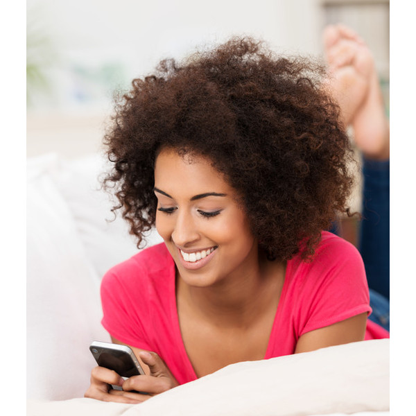 Black Women Smart Phone Social Media