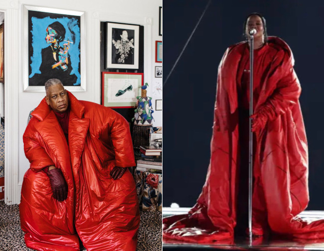 Rihanna Pays Homage to André Leon Talley at The Super Bowl