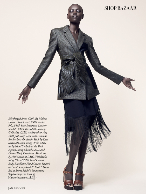 Editorials. Grace Bol. Harper’s Bazaar UK. March 2015. Images by Jan ...