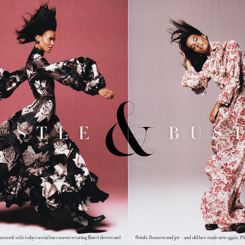 Michael B. Jordan & Liya Kebede For Vogue August 2015